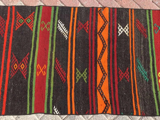 Vintage Turkish Kilim Runner Rug 298cm x 72cm #314