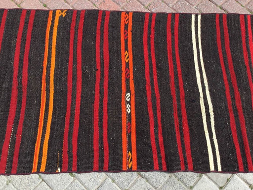 Vintage Turkish Kilim Runner Rug 350cm x 87cm #258