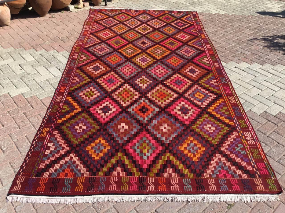 Vintage Turkish Kilim Tapestry 190cm x 381cm #724