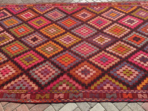 Vintage Turkish Kilim Tapestry 190cm x 381cm #724