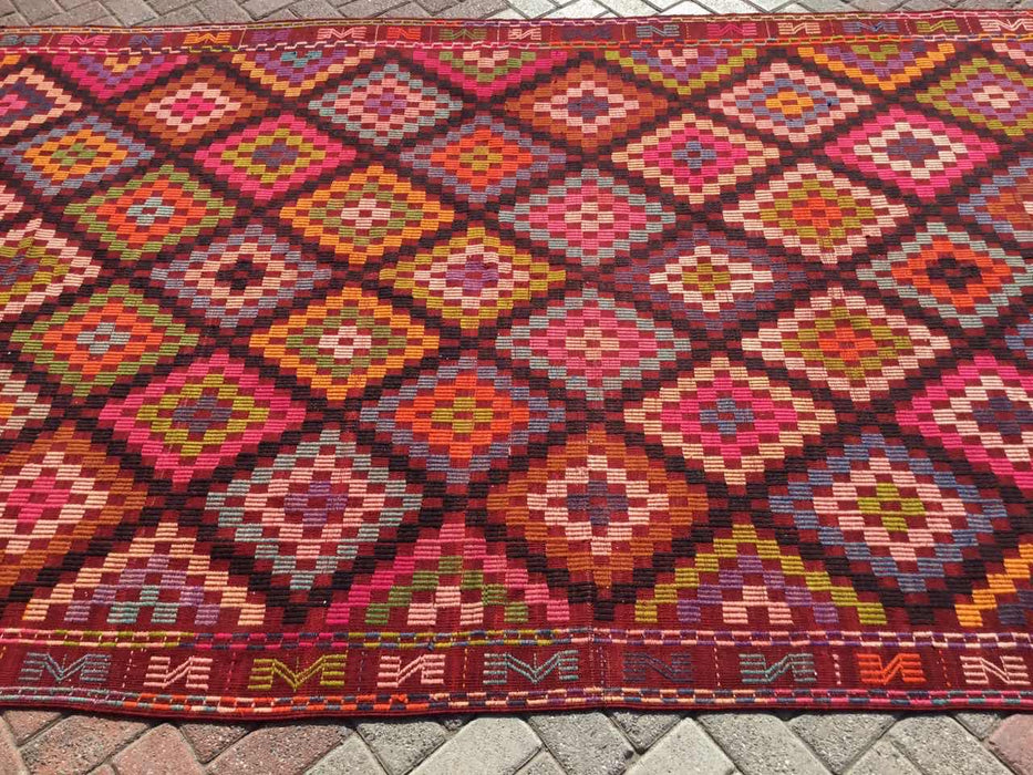 Vintage Turkish Kilim Tapestry 190cm x 381cm #724