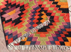 Vintage Turkish Kilim With Diamond Pattern 168x292 cm