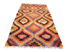 Vintage Turkish Kilim With Diamond Pattern 168x292 cm