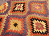 Vintage Turkish Kilim With Diamond Pattern 168x292 cm