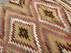 Vintage Turkish Kilim With Diamond Patterns 147cm x 193cm