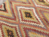 Vintage Turkish Kilim With Diamond Patterns 147cm x 193cm