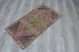 Vintage Turkish Mini Rug 53cm x 102cm Unique Hand-Knotted Piece
