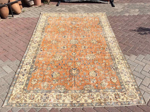 Vintage Turkish Oushak Area Rug 310cm x 193cm Hand Knotted