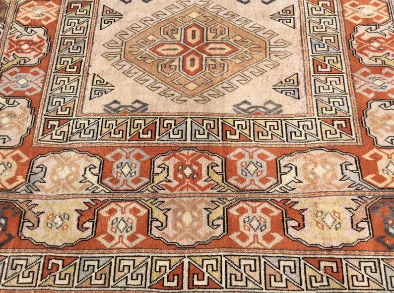 Vintage Turkish Oushak Rug 302cm x 194cm Hand Knotted