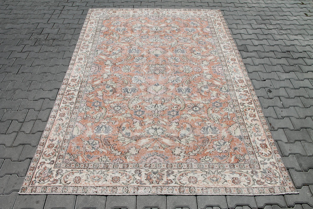 Vintage Turkish Oushak Rug 304cm x 189cm Hand Knotted