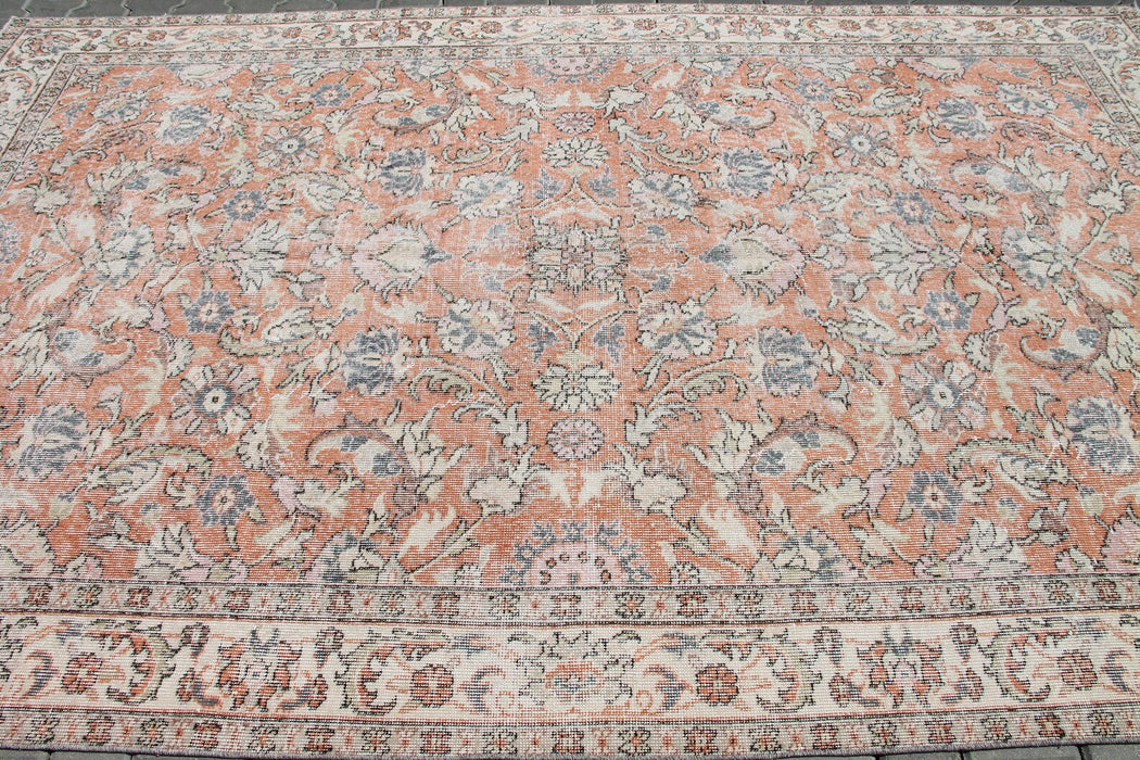 Vintage Turkish Oushak Rug 304cm x 189cm Hand Knotted