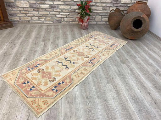 Vintage Turkish Oushak Runner Rug 229cm x 86cm