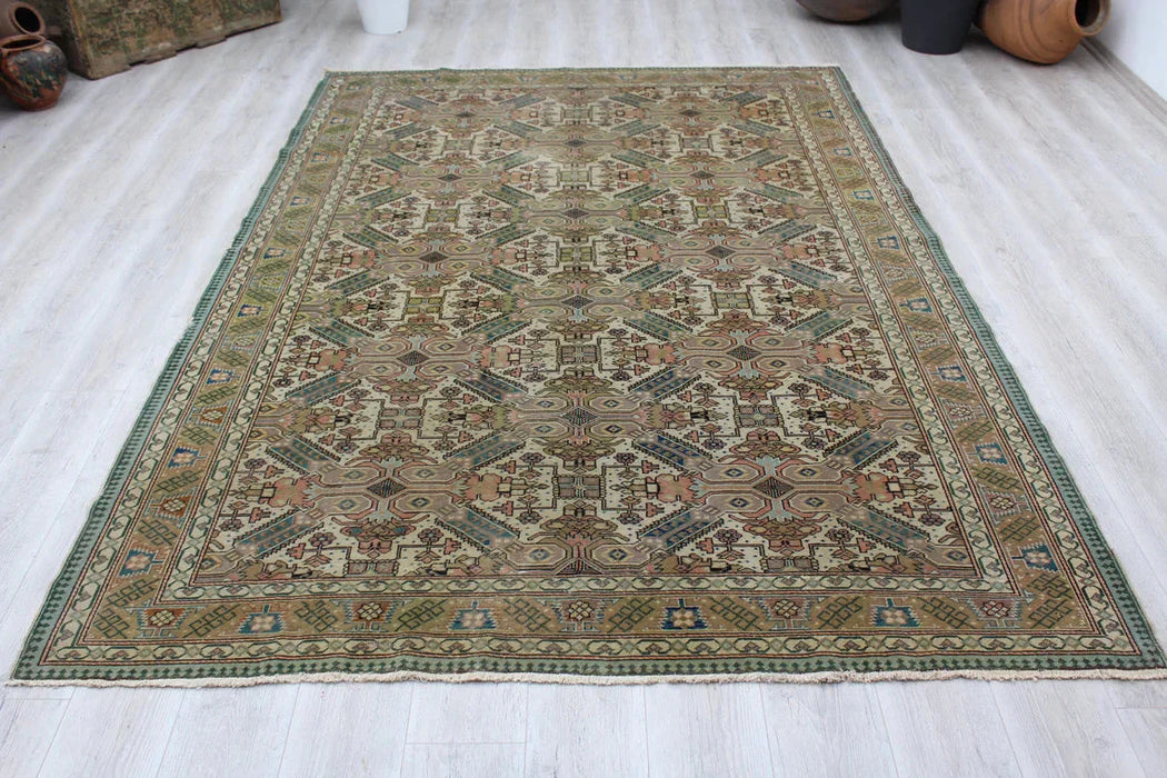 Vintage Turkish Rug Azra 200cm x 288cm Hand-Knotted