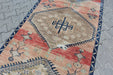 Vintage Turkish Runner Rug 119cm x 517cm Geometric Design
