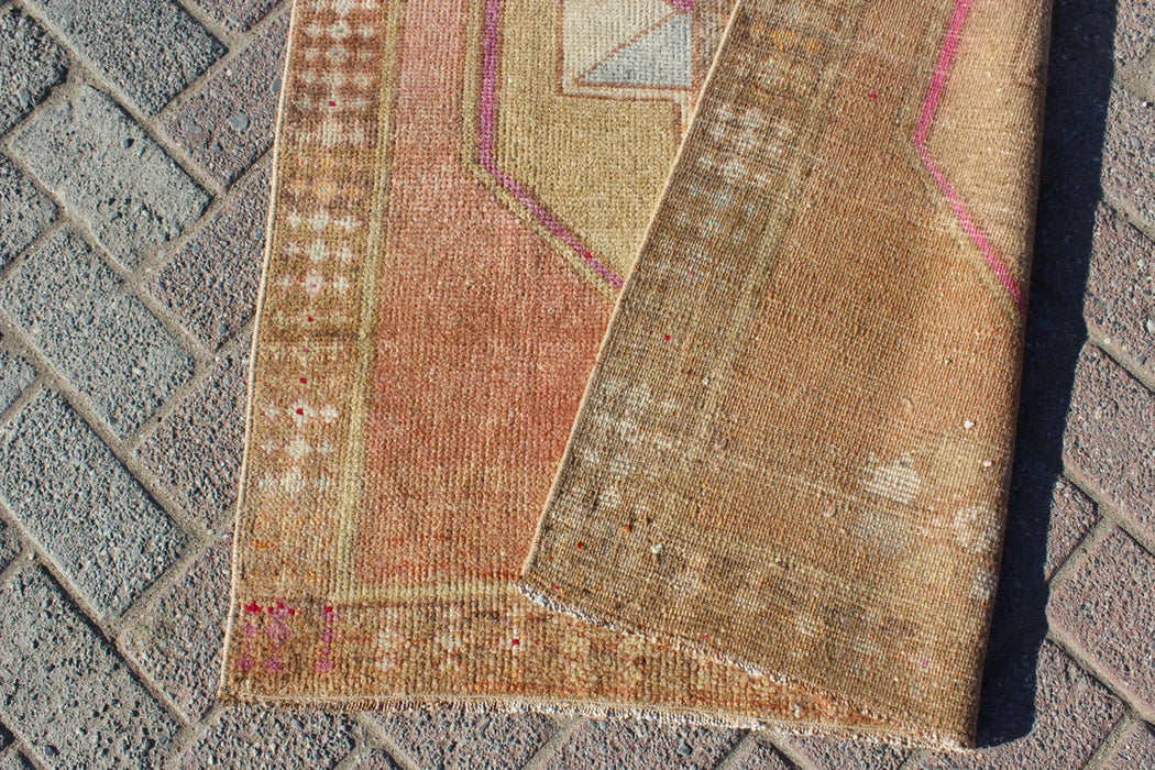 Vintage Turkish Runner Rug 93 cm x 263 cm Hand-Knotted