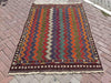 Vintage Turkish Wool Kilim Rug 142cm x 203cm #632