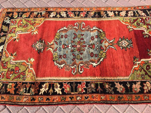 Vintage Turkish Wool Rug 180cm x 115cm Deep Purples