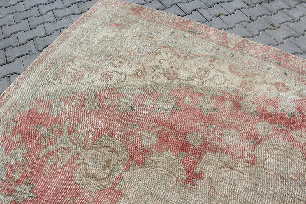 Vintage Turkish Wool Rug 240cm x 332cm Hand-Knotted