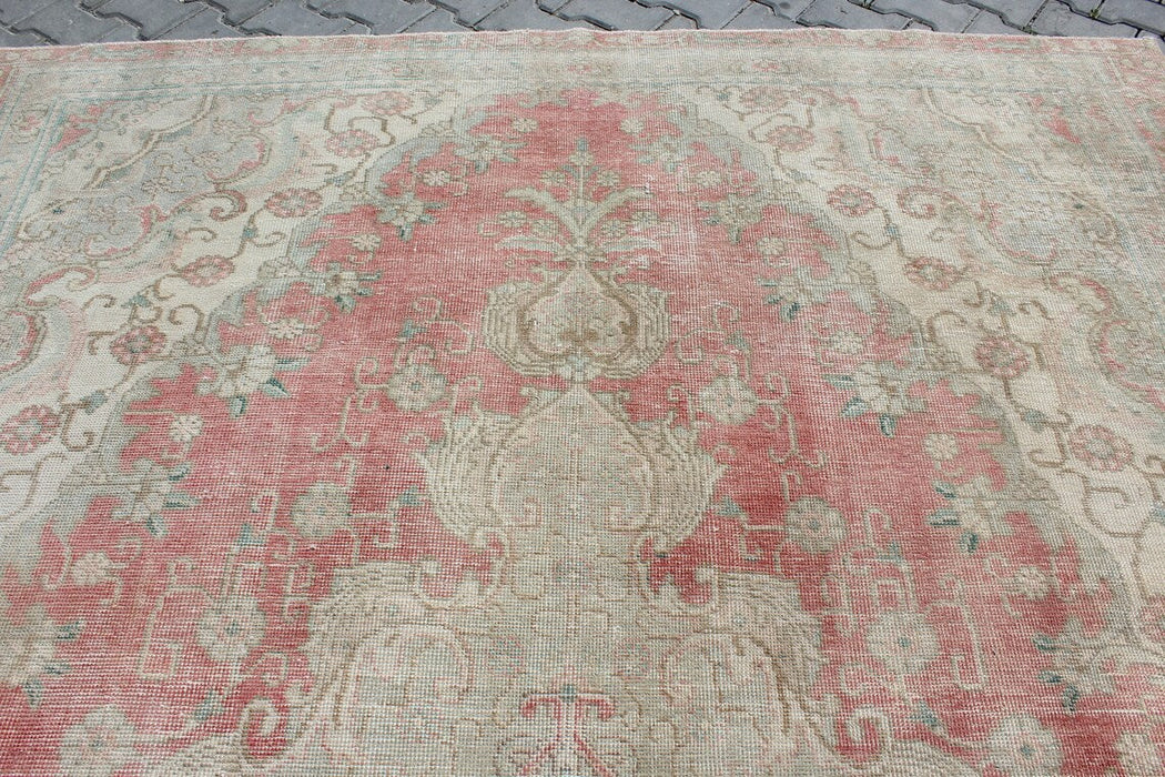 Vintage Turkish Wool Rug 240cm x 332cm Hand-Knotted