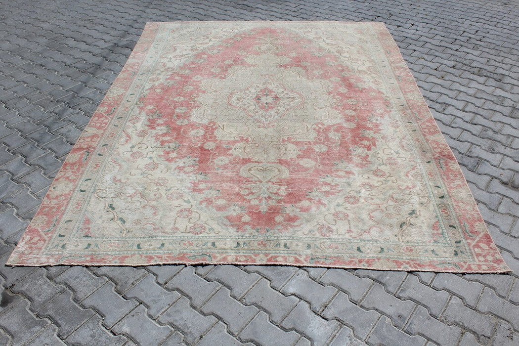 Vintage Turkish Wool Rug 240cm x 332cm Hand-Knotted