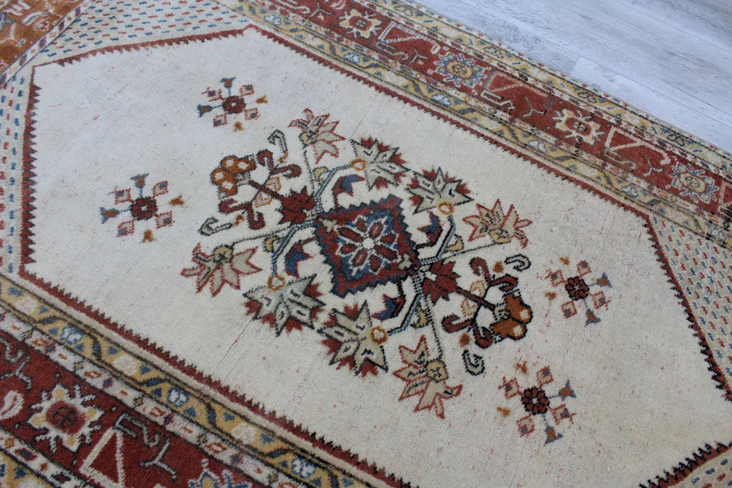 Vintage Turkish Wool Rug 97cm x 182cm Hand-Knotted