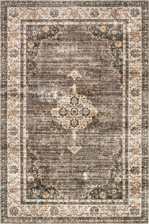 Vintage Washable Brown Rug 150x240 cm