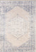 Vintage Washable Medallion Rug in Light Grey 120x180 cm