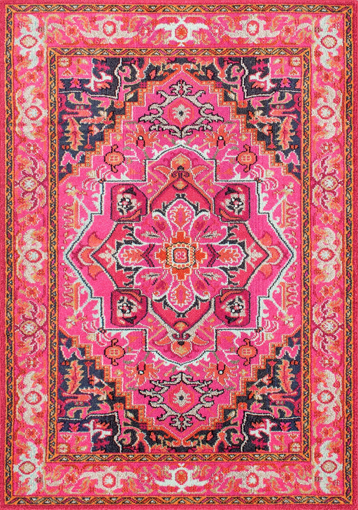 Violet Pink Bohemian Area Rug 120 cm