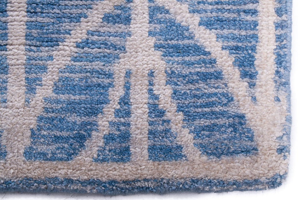 Viscose Blue Ivory Rug