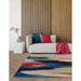 Vision Pigment Modern Abstract Hand-Woven Printed Wool Flat-Pile Multicolour Rug