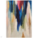 Vision Pigment Modern Abstract Hand-Woven Printed Wool Flat-Pile Multicolour Rug