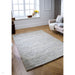 Vista Modern Plain Hand-Woven Ribbed Textured Wool Natural Cream Rug