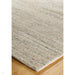 Vista Modern Plain Hand-Woven Ribbed Textured Wool Natural Cream Rug