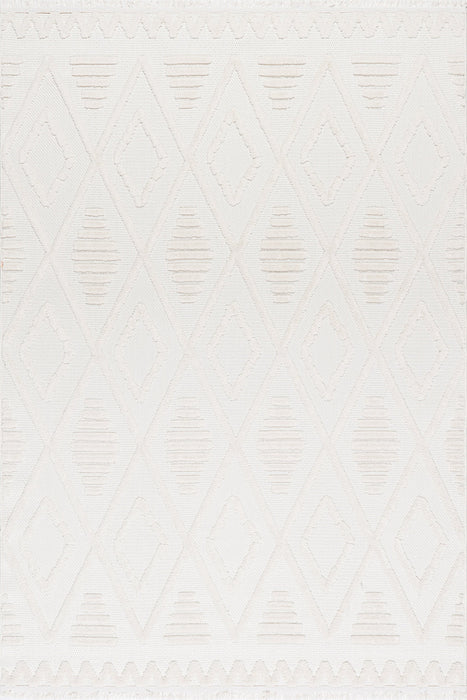 Viviana Cream Trellis Area Rug 140x200 cm