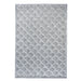 Votice Hand-Woven Wool Area Rug in White and Grey