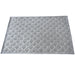 Votice Hand-Woven Wool Area Rug in White and Grey