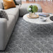 Votice Hand-Woven Wool Area Rug in White and Grey