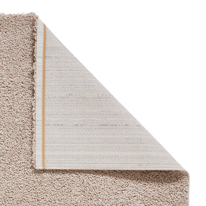 Washable Bali 950 Modern Plain Shaggy Beige Rug