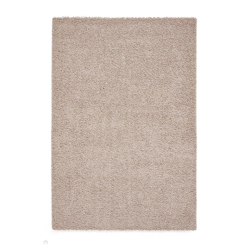 Washable Bali 950 Modern Plain Shaggy Beige Rug