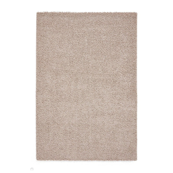 Washable Bali 950 Modern Plain Shaggy Beige Rug