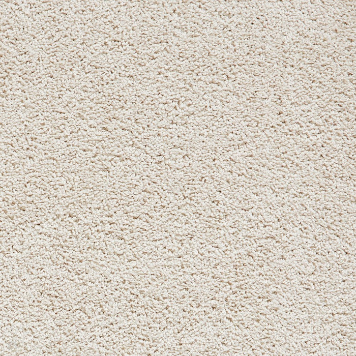 Washable Bali 950 Modern Plain Shaggy Cream Rug