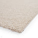 Washable Bali 950 Modern Plain Shaggy Cream Rug