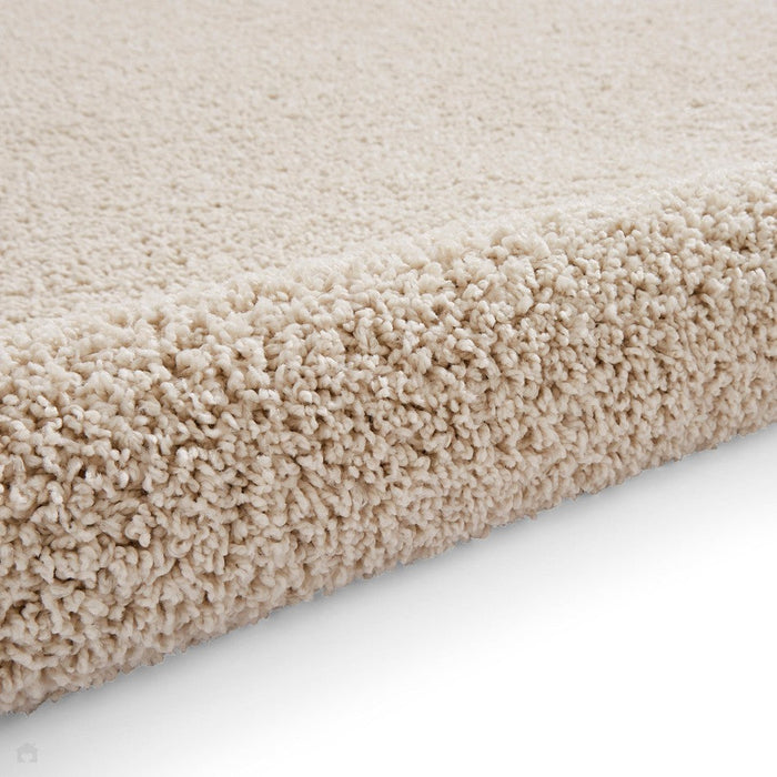 Washable Bali 950 Modern Plain Shaggy Cream Rug