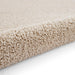 Washable Bali 950 Modern Plain Shaggy Cream Rug