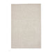 Washable Bali 950 Modern Plain Shaggy Cream Rug