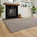 Washable Bali 950 Modern Plain Shaggy Grey Rug