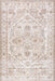 Washable Beige Medallion Rug Stain Resistant 120x180 cm