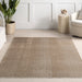 Washable Beige Nori Rug for Living Room 120 x 180 cm