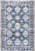 Washable Blue Area Rug for Busy Homes with Kids and Pets