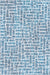 Washable Blue Crosshatch Area Rug 120x180 cm